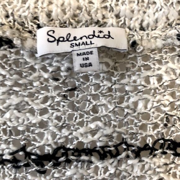 Splendid Striped v neck Sweater Small - Picture 5 of 5